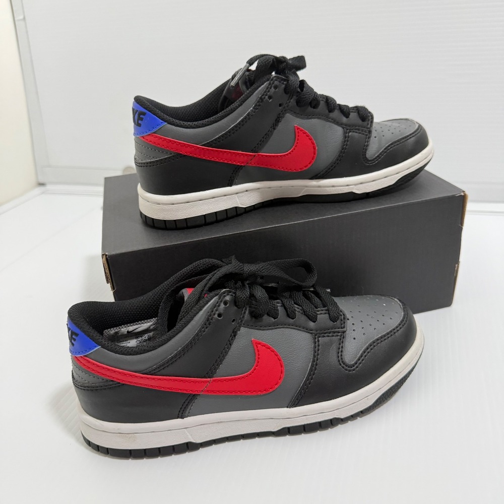 Nike Dunk Low GS Black University Red Racer Blue Kids 3.5Y Womens 5 FV0373-001